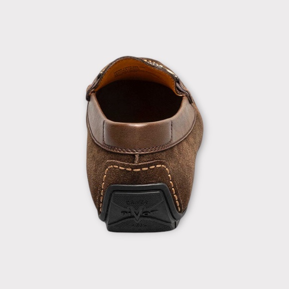 Mens Florsheim Motor Bit Driver in Brown Suede, 13410 245 - Picture 6 of 7